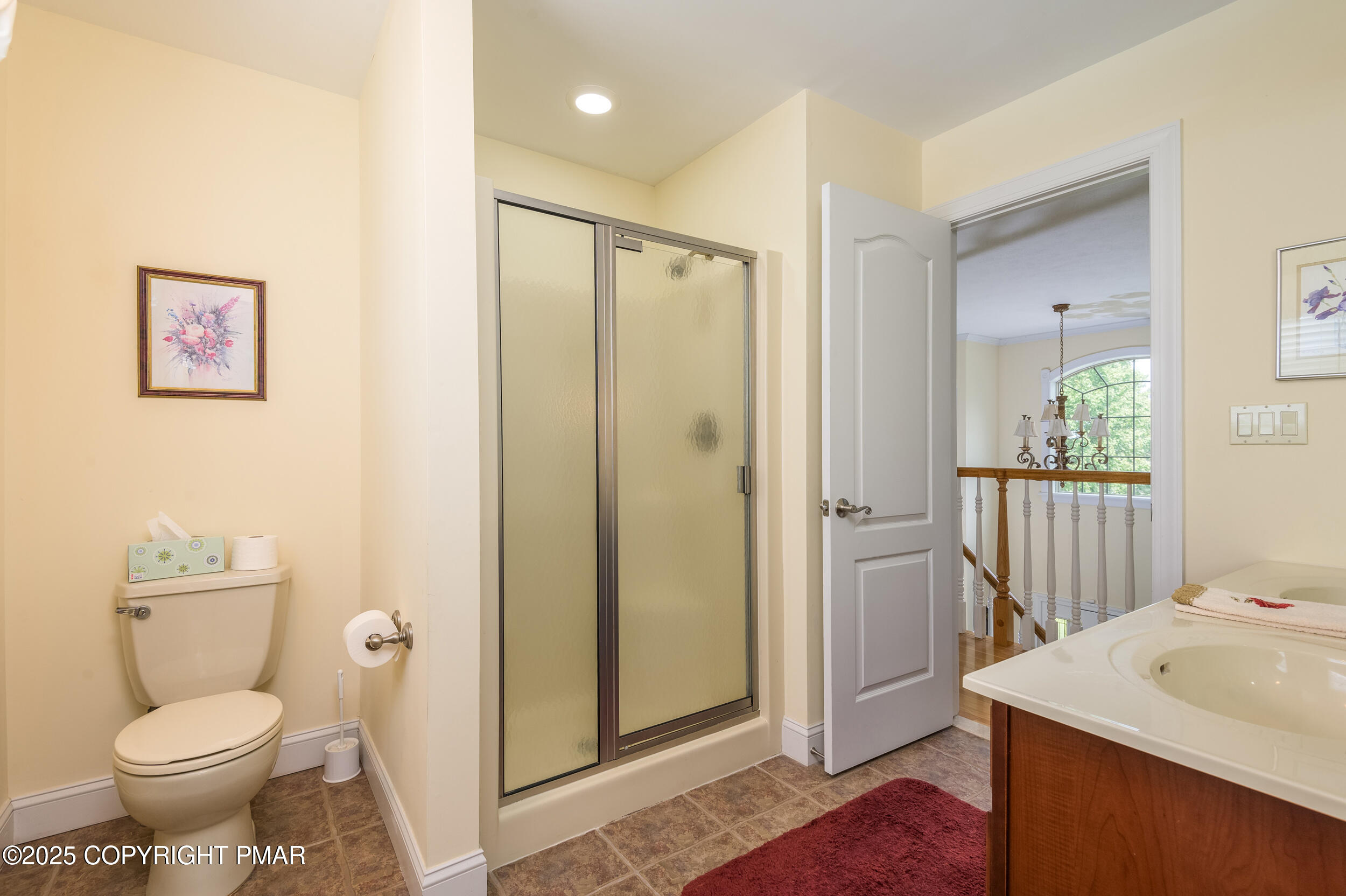 969 Hideaway Hill Road Kunkletown, PA 18058 - Photo 13 of 56 a bathroom with a sink toilet and shower