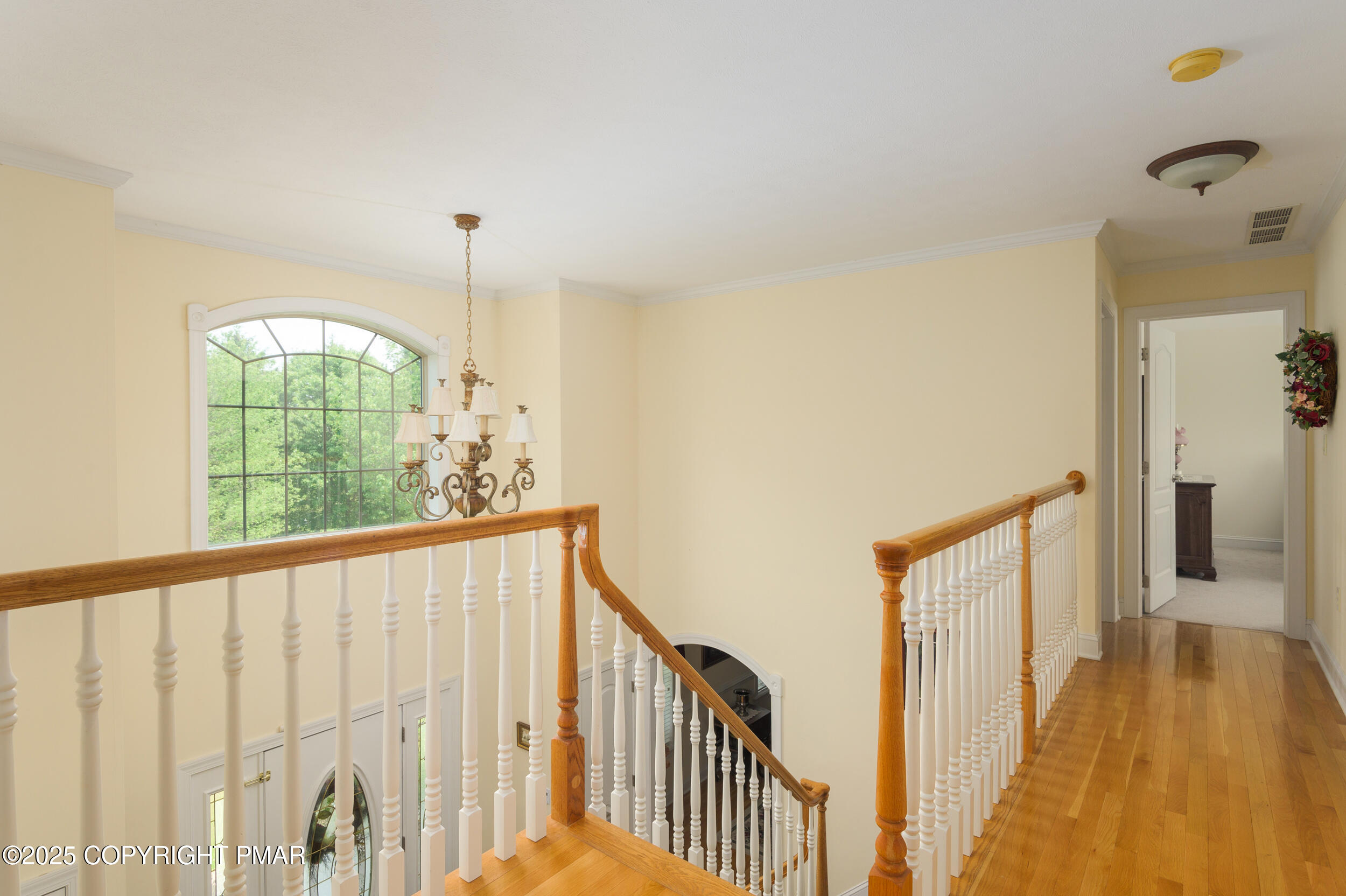 969 Hideaway Hill Road Kunkletown, PA 18058 - Photo 26 of 56 a view of a hallway with wooden floor and fence