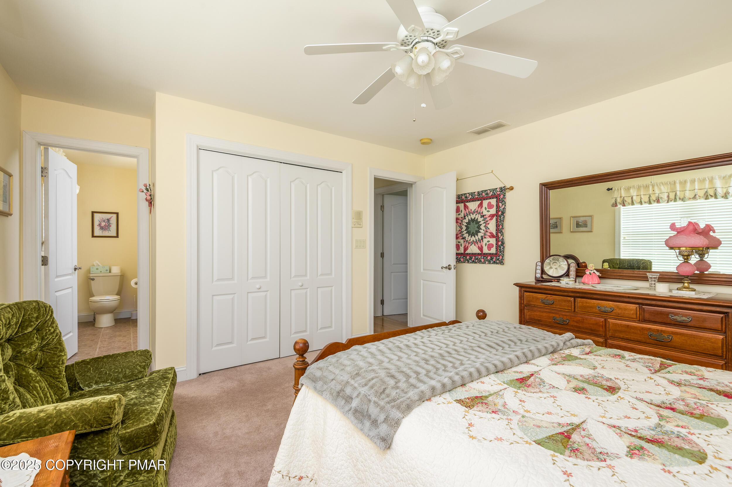 969 Hideaway Hill Road Kunkletown, PA 18058 - Photo 32 of 56 a bed room with a bed mirror and a window