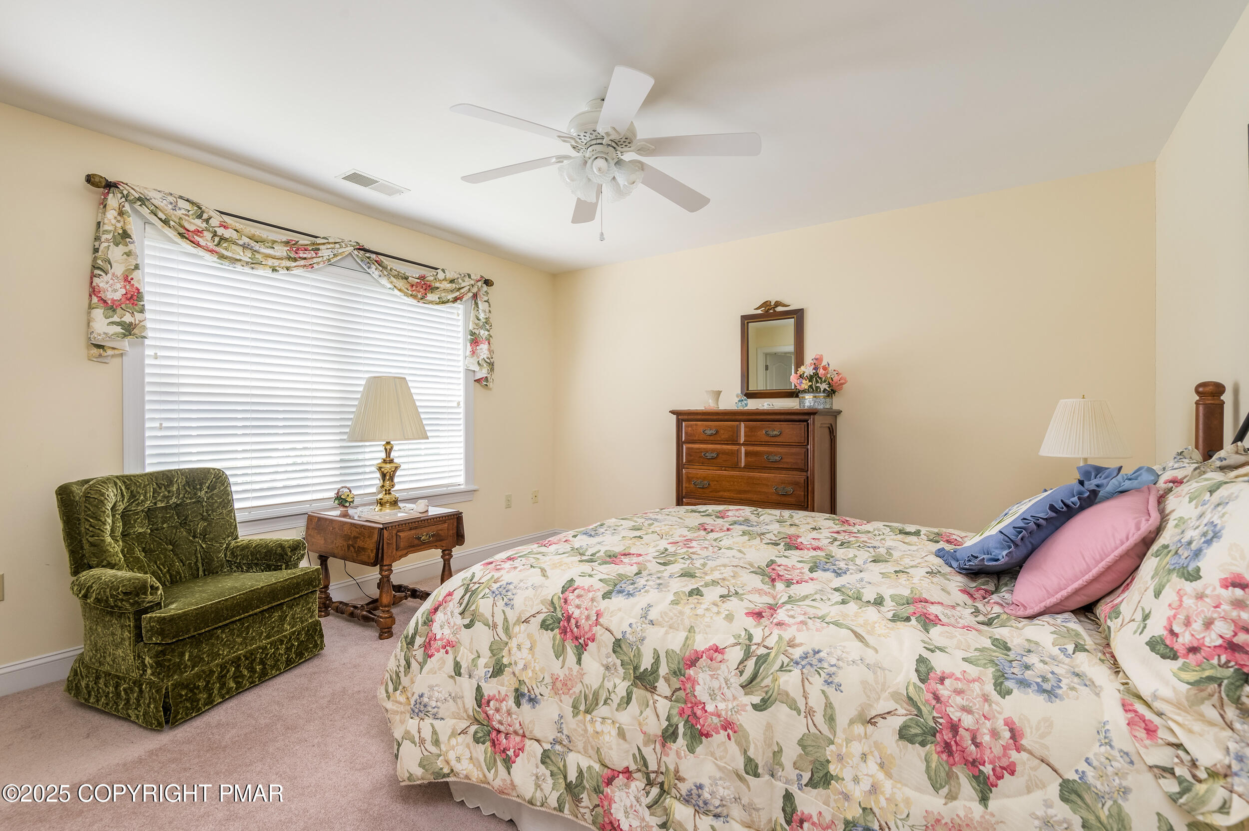 969 Hideaway Hill Road Kunkletown, PA 18058 - Photo 33 of 56 a bedroom with a bed couch and window