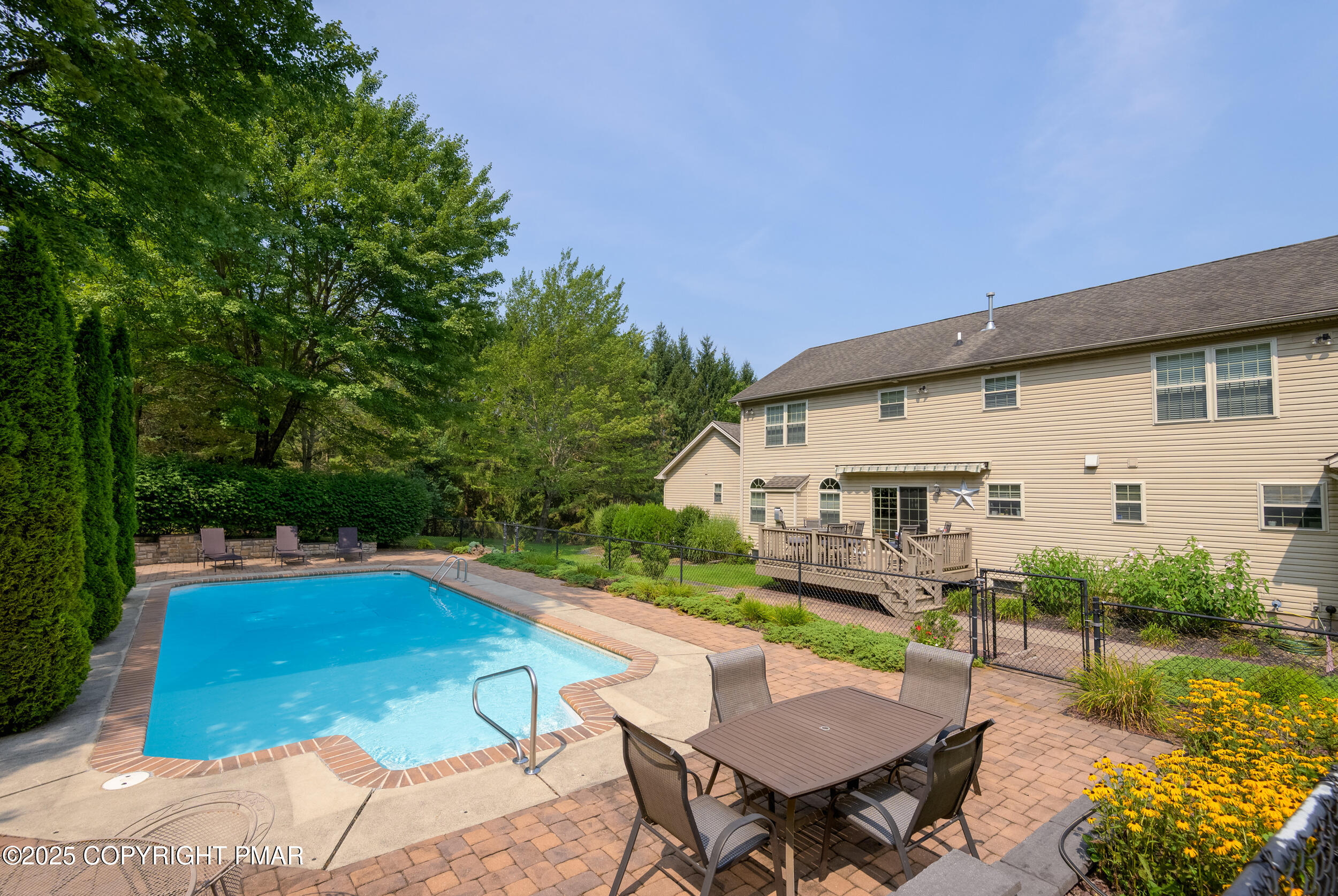 969 Hideaway Hill Road Kunkletown, PA 18058 - Photo 46 of 56 a view of a house with backyard and sitting area