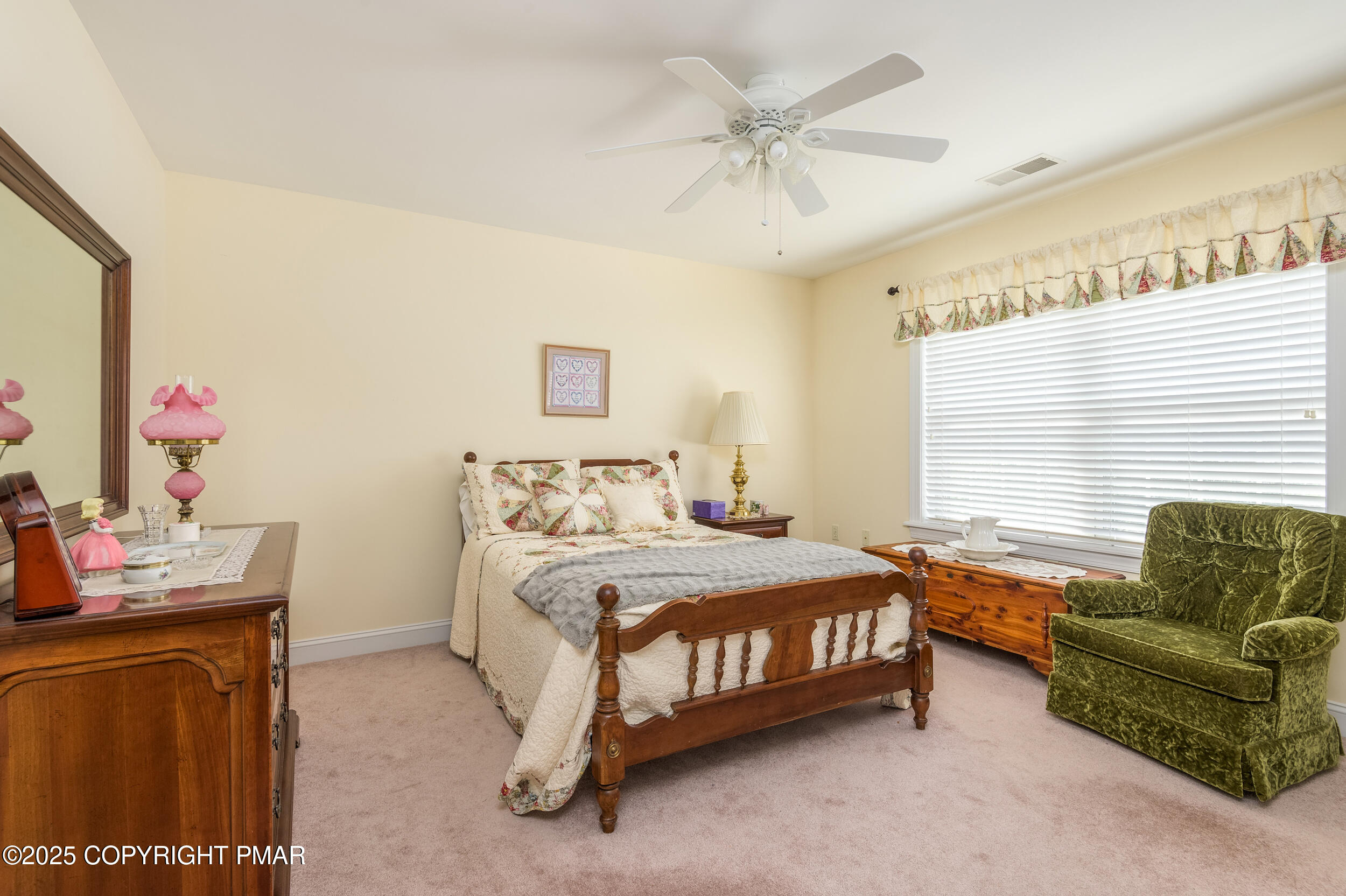 969 Hideaway Hill Road Kunkletown, PA 18058 - Photo 10 of 56 a bedroom with a bed and a couch