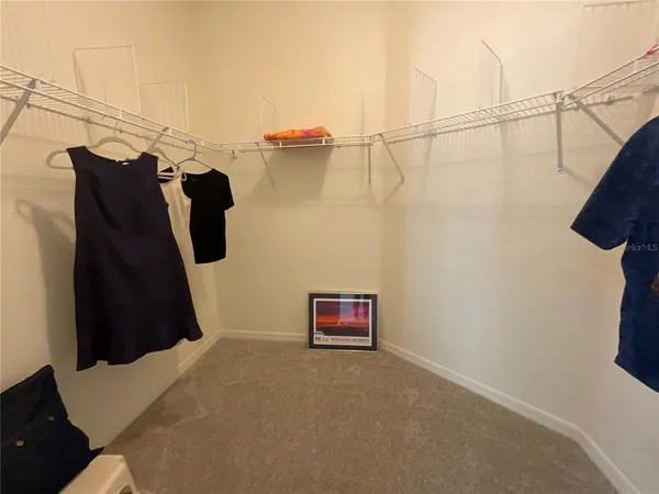 a view of a walk in closet