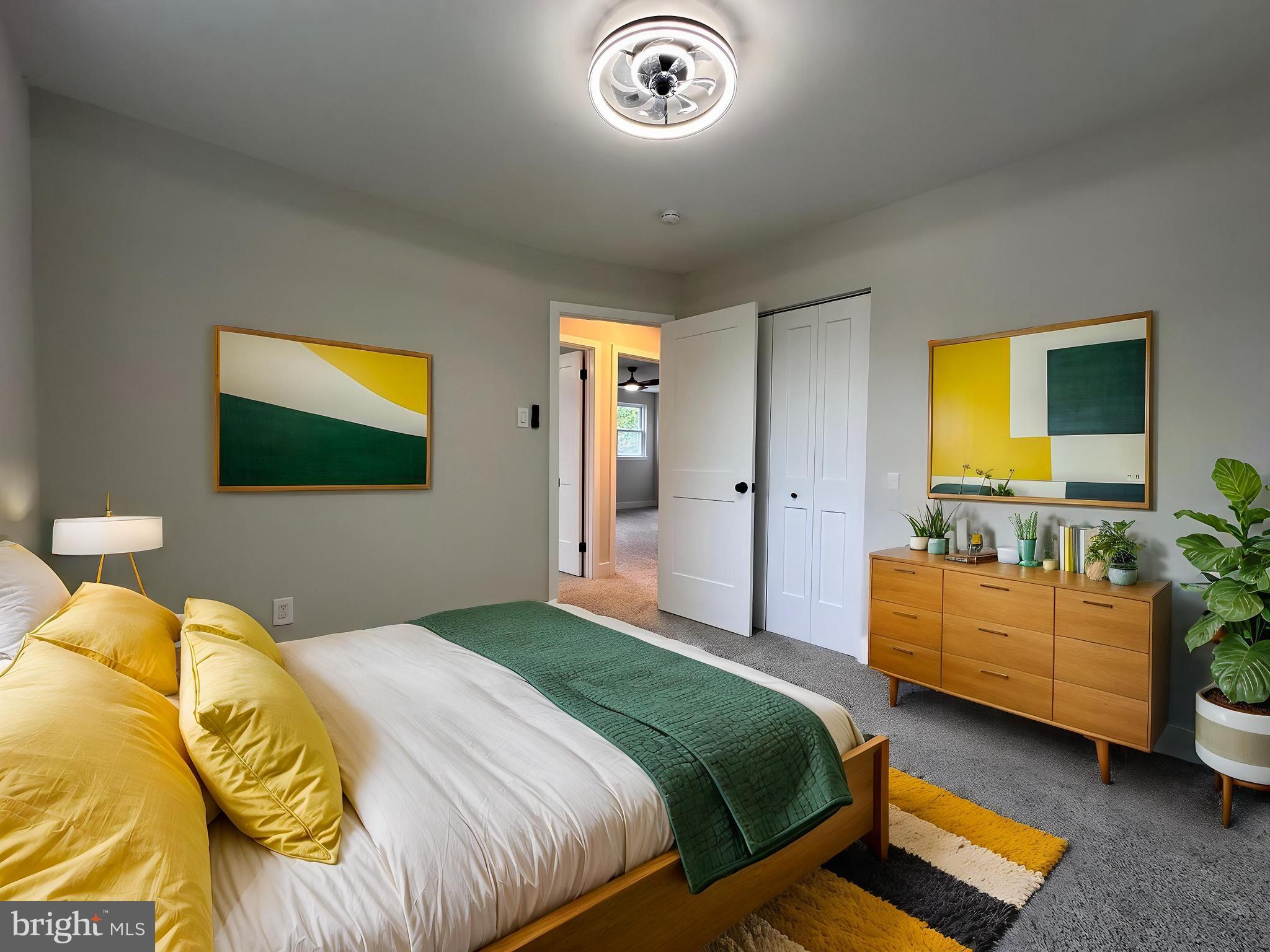 215 Bridge Road Upper Chichester, PA 19061 - Photo 29 of 35 a bedroom with a bed and a flat screen tv