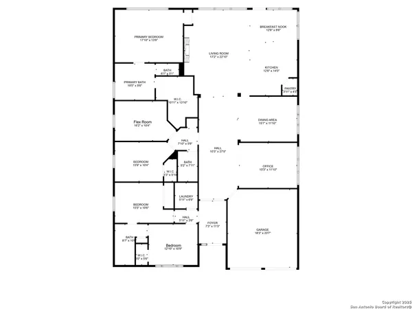 a picture of a room with a cabinet and mirror