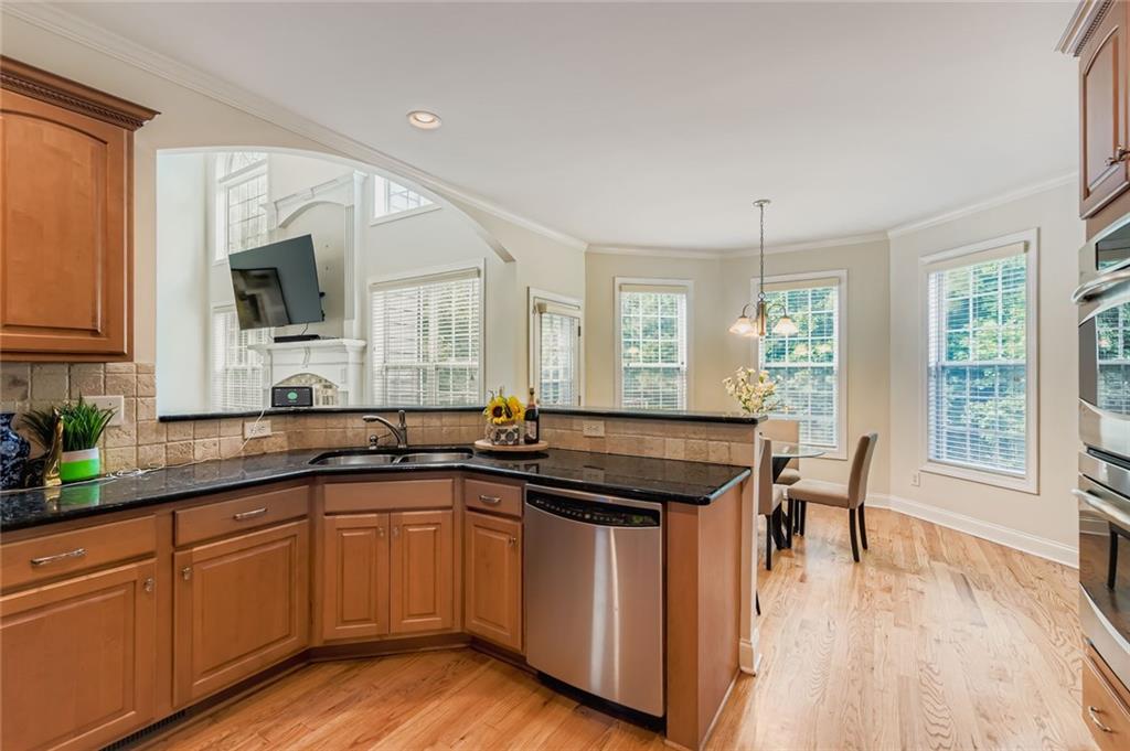 7641 Capps Ridge Lane Douglasville, GA 30135 - Photo 6 of 26 a kitchen with a sink and cabinets