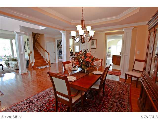 1175 Lickinghole Road Goochland, VA 23063 - Photo 8 of 24 a dining room with furniture and wooden floor