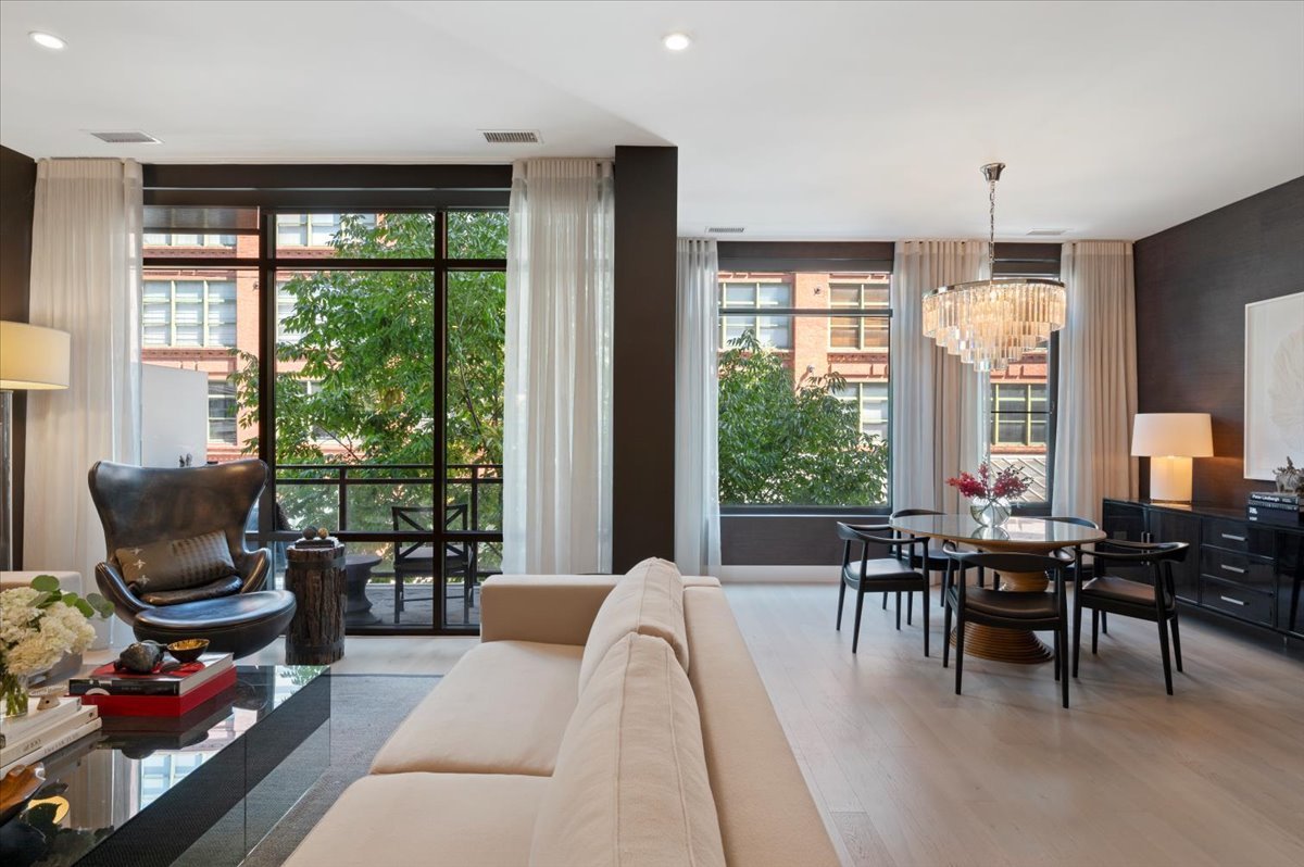 36 North Carpenter Street, Unit 2N Chicago, IL 60607 - Photo 10 of 26 a living room with furniture and large windows
