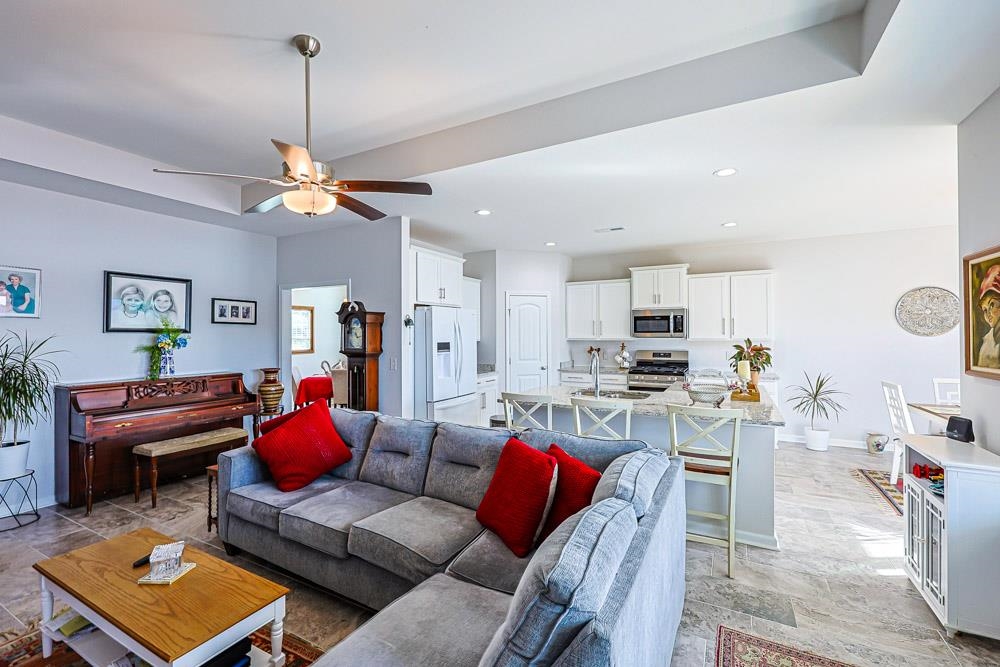2821 Rivolet Drive Conway, SC 29526 - Photo 3 of 34 Living room with a ceiling fan and recessed lighting