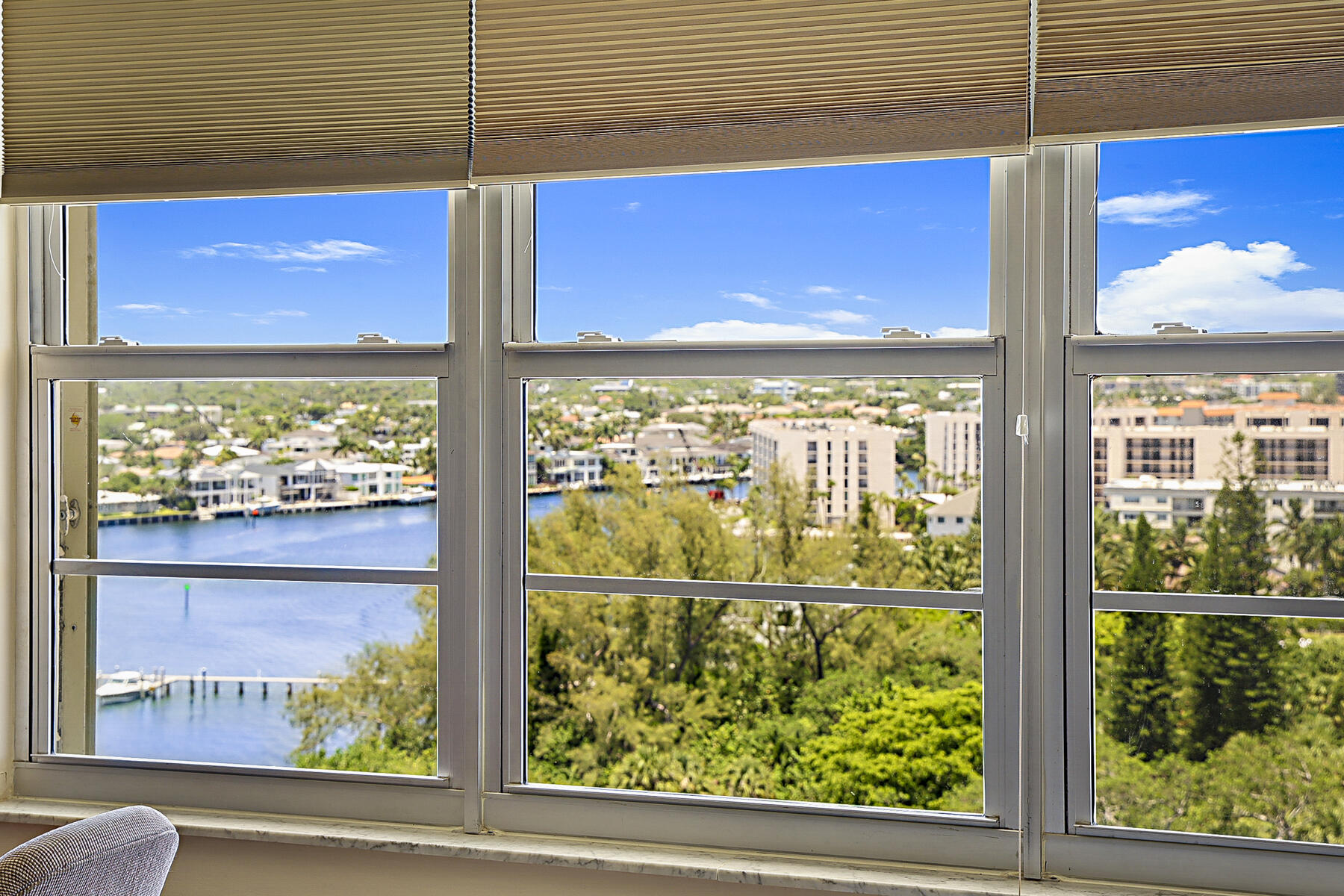 2121 North Ocean Boulevard, Unit 806W Boca Raton, FL 33431 - Photo 21 of 63 a view of a room with a large window