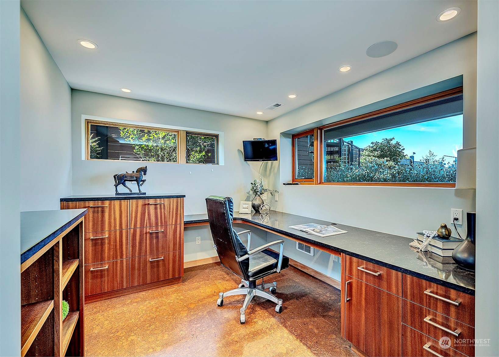 16902 Talbot Road Edmonds, WA 98026 - Photo 24 of 38 a view of a workspace with furniture and a window