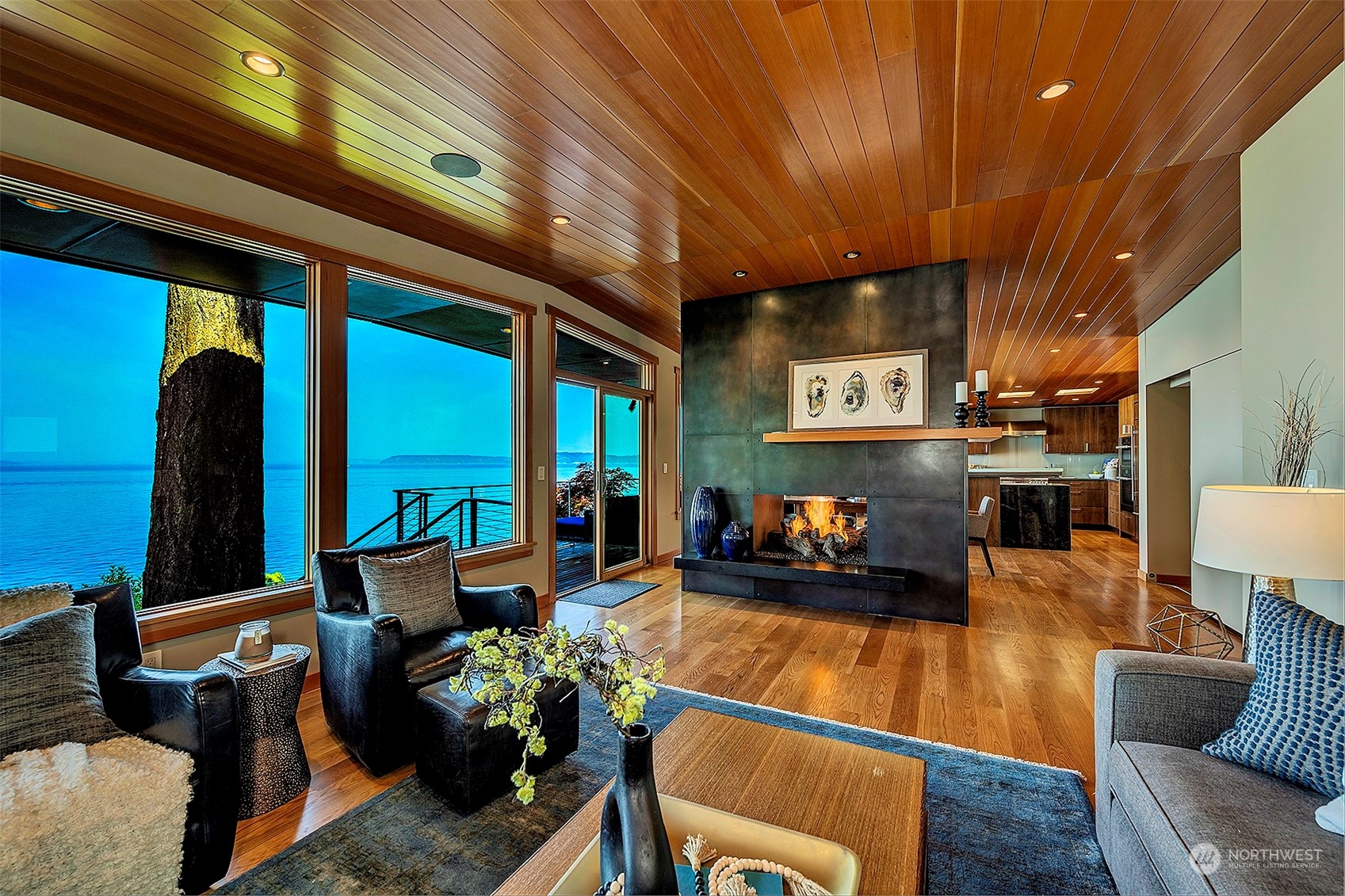 16902 Talbot Road Edmonds, WA 98026 - Photo 6 of 38 a living room with furniture and a floor to ceiling window