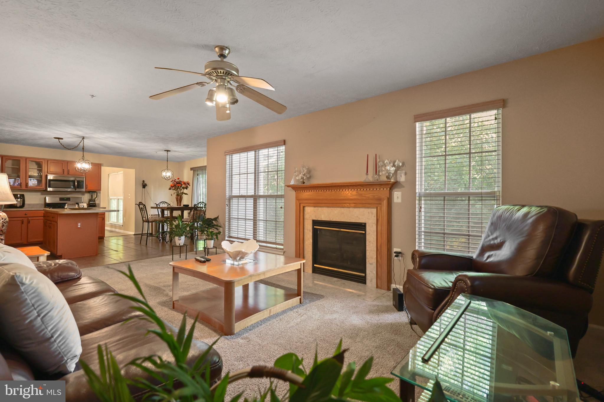 9716 Penguin Place Upper Marlboro, MD 20772 - Photo 64 of 84 a living room with furniture a fireplace and a flat screen tv