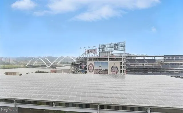 a view of a building with outdoor space