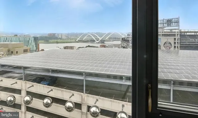 a view of building with an ocean view