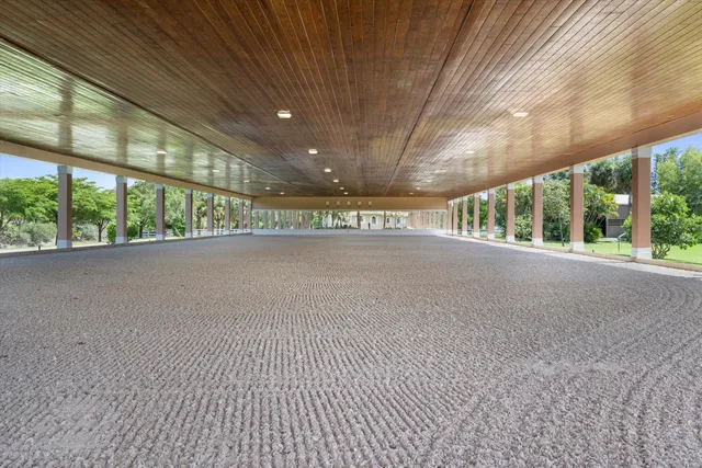 a view of an empty room with a balcony