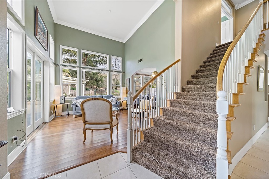 22 Via Sonrisa San Clemente, CA 92673 - Photo 3 of 59 a view of entryway and hall with wooden floor