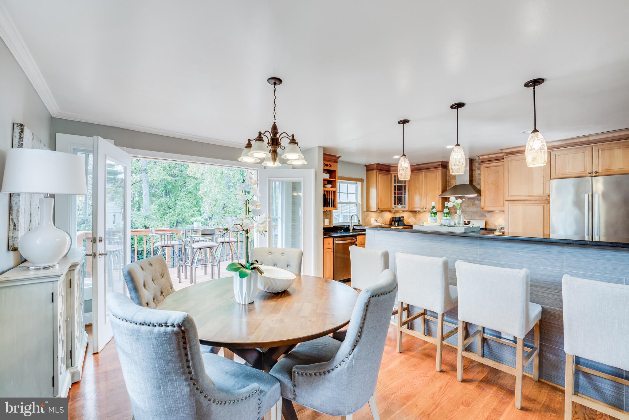 1201 Collingwood Road Alexandria, VA 22308 - Photo 14 of 35 Dining room open to the kitchen