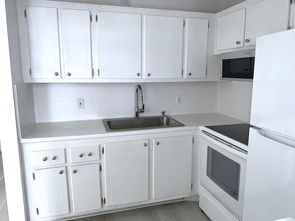 a view of small space with racks on the wall