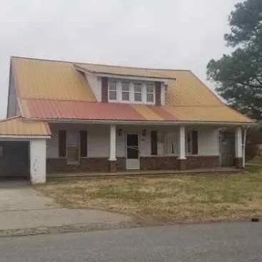 a front view of a house