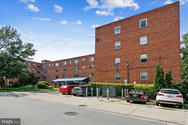 a front view of a building