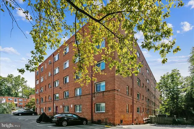 a car parked on the side of a street