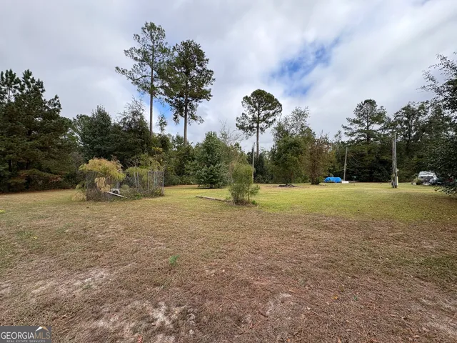 a view of outdoor space with garden