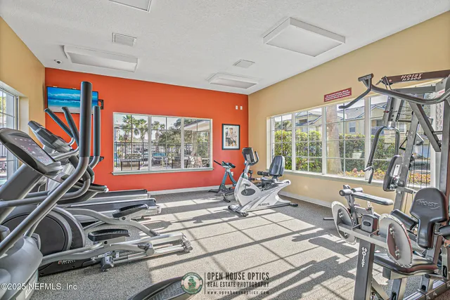 a very nice looking room with a large window