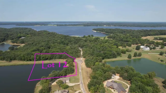 an aerial view of a houses with city view