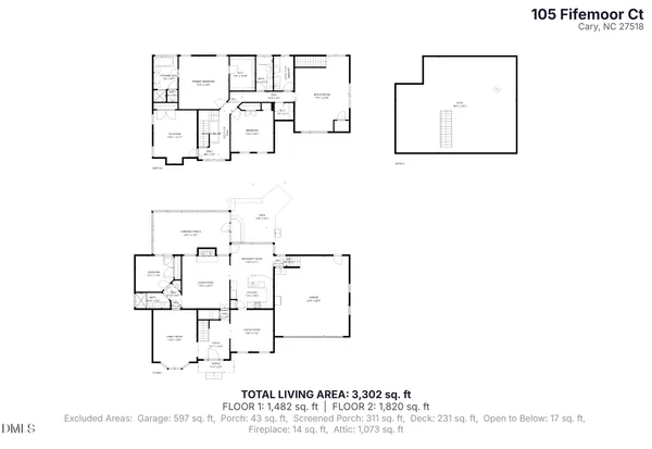 $869,000 | 105 Fifemoor Court, Cary, NC 27518