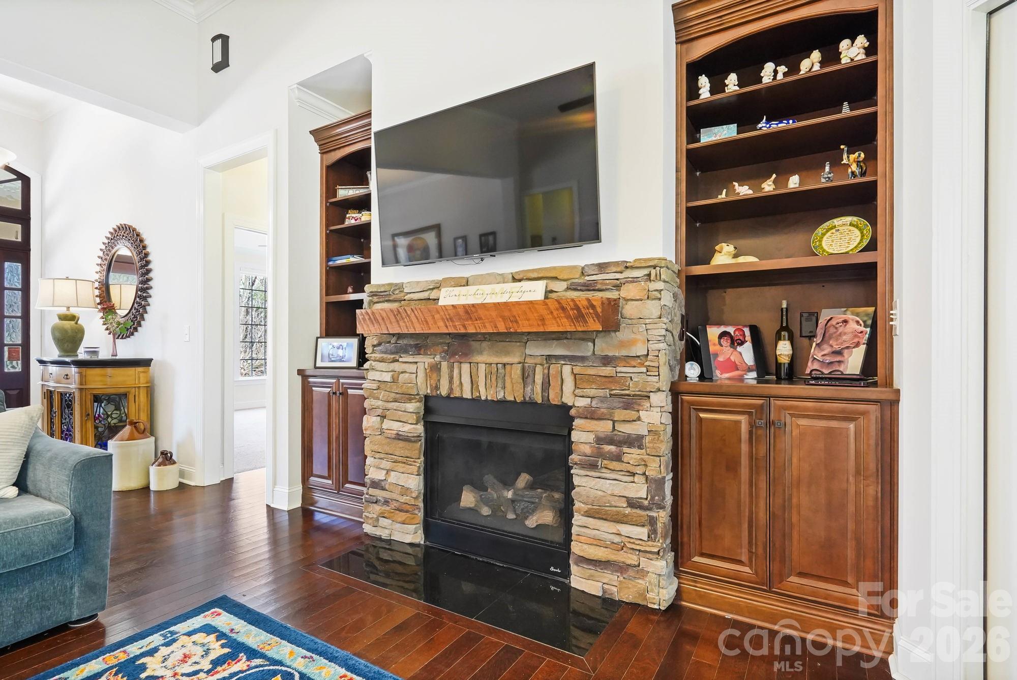 5312 Johnsons Barn Road York, SC 29745 - Photo 15 of 46 a living room with furniture and a fireplace