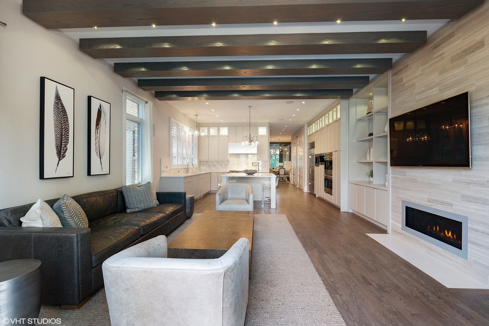 1428 West Wolfram Street Chicago, IL 60657 - Photo 16 of 47 a living room with furniture and a flat screen tv