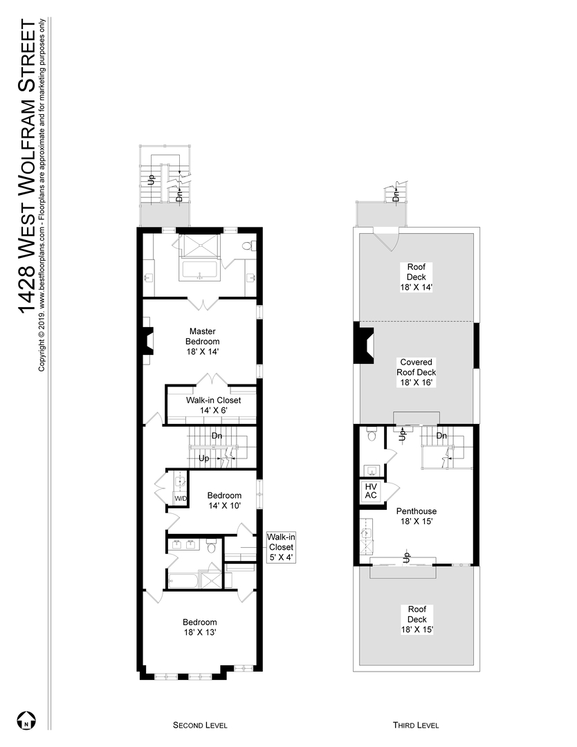 1428 West Wolfram Street Chicago, IL 60657 - Photo 47 of 47 a picture of a floor plan