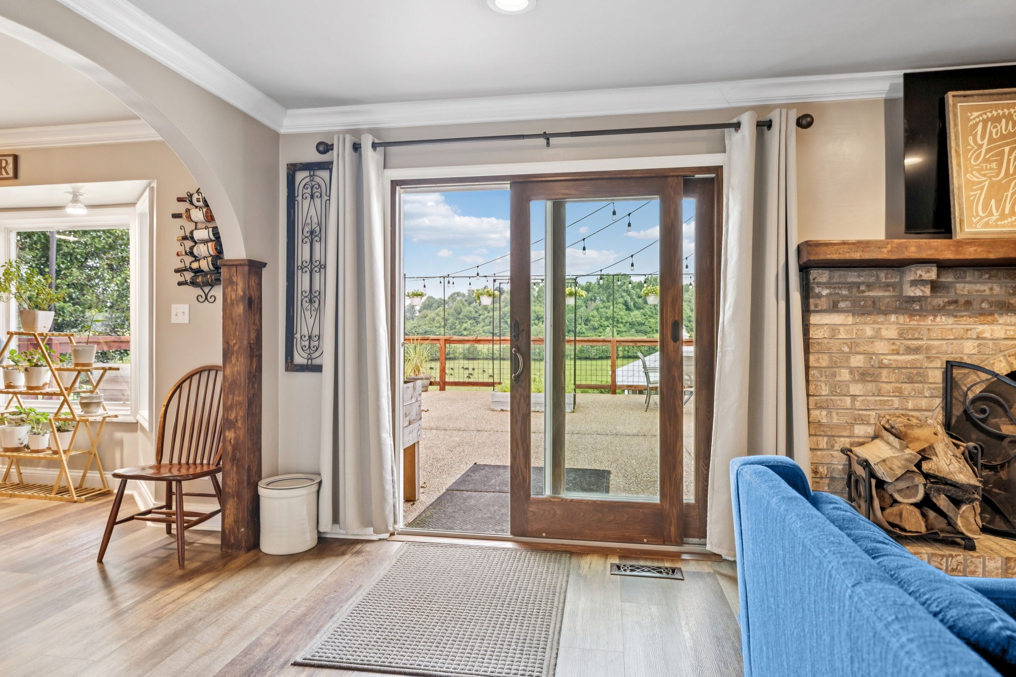 2797 Lewis Road Santa Fe, TN 38482 - Photo 12 of 92 a living room with furniture and floor to ceiling windows