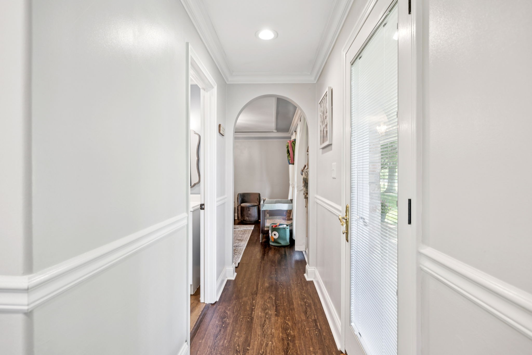 2797 Lewis Road Santa Fe, TN 38482 - Photo 29 of 92 a view of a hallway with wooden floor and staircase