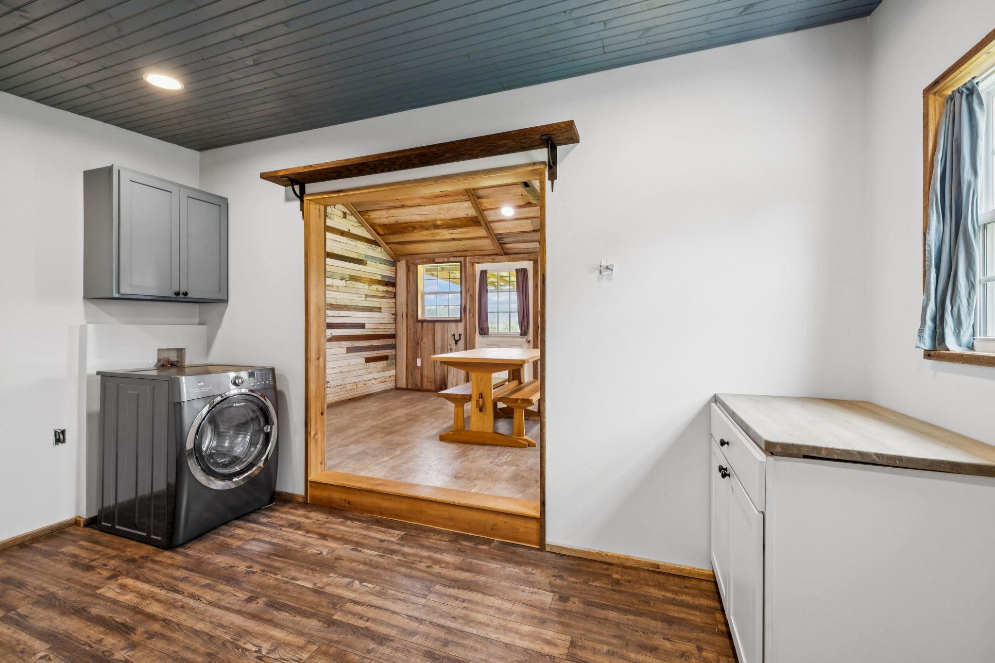 2797 Lewis Road Santa Fe, TN 38482 - Photo 40 of 92 a view of washer and dryer with bathroom in the background