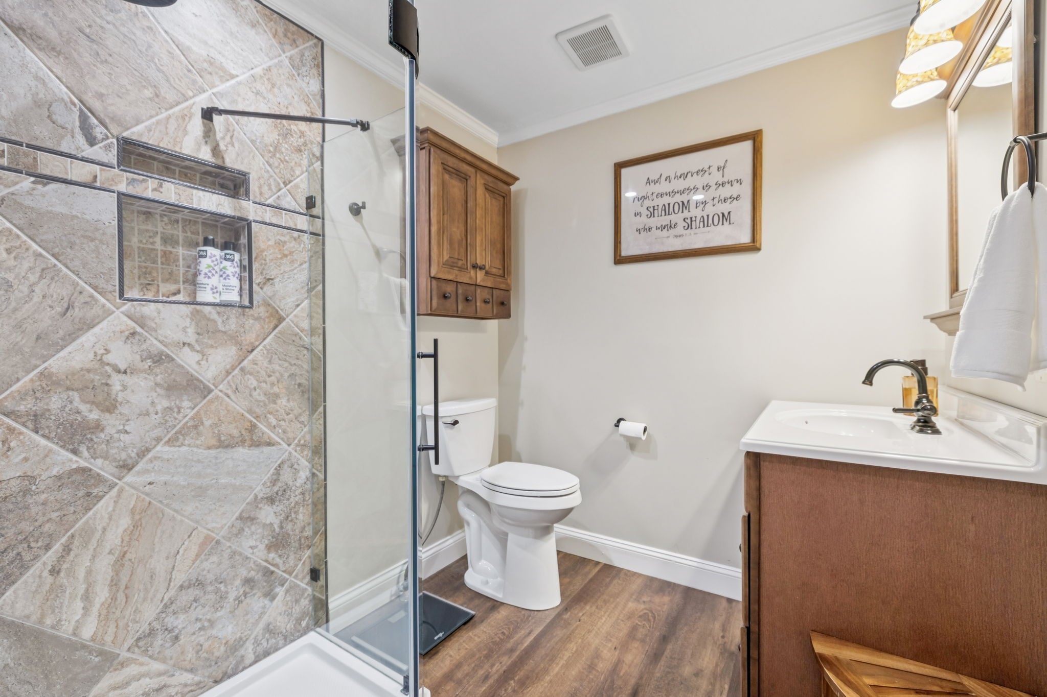 2797 Lewis Road Santa Fe, TN 38482 - Photo 45 of 92 a bathroom with a toilet sink and a mirror