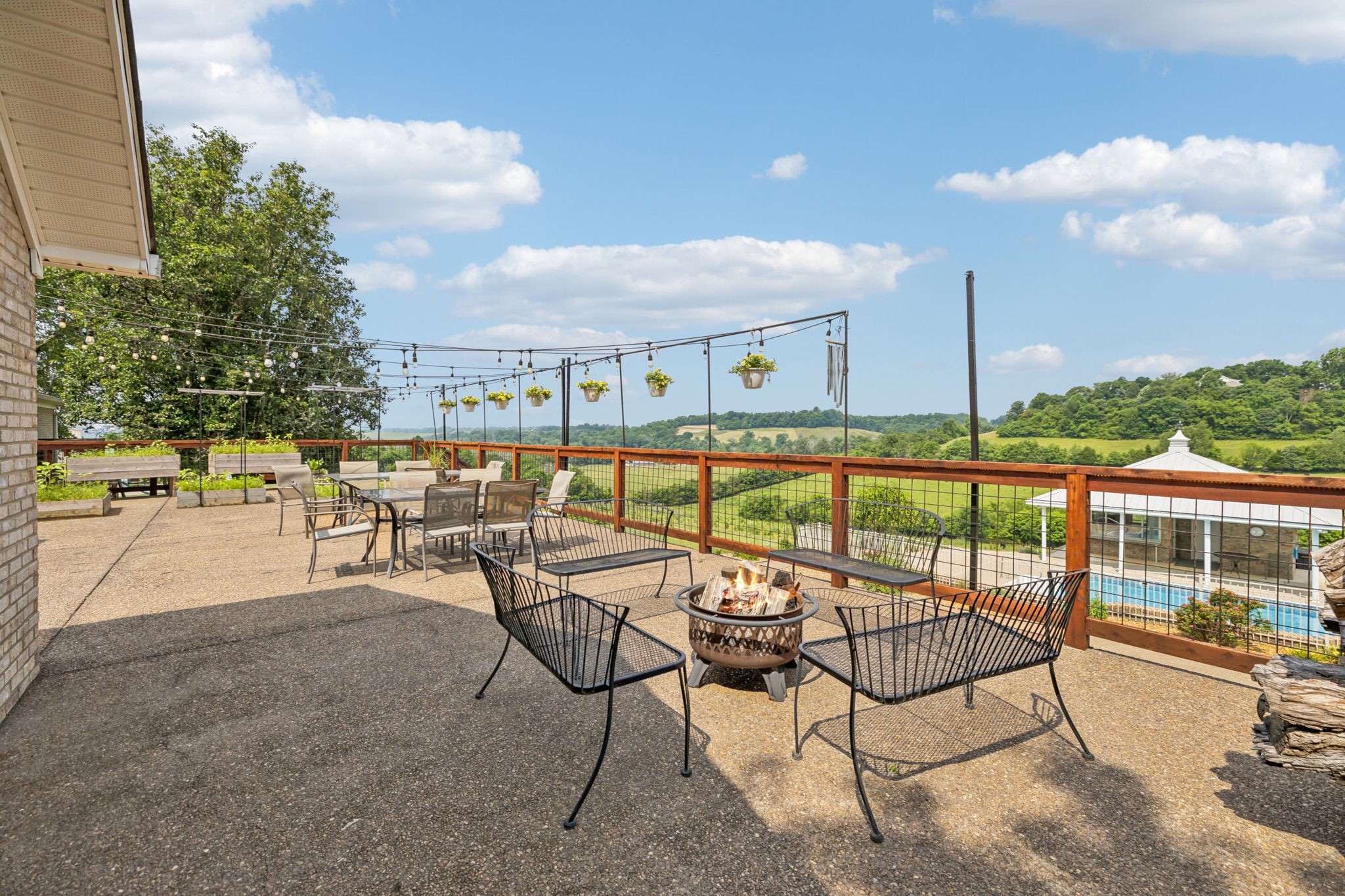 2797 Lewis Road Santa Fe, TN 38482 - Photo 72 of 92 a view of a swimming pool with outdoor seating and plants