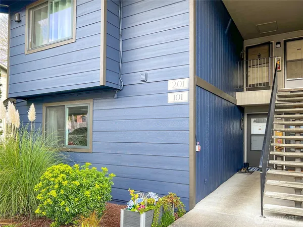 a front view of a house