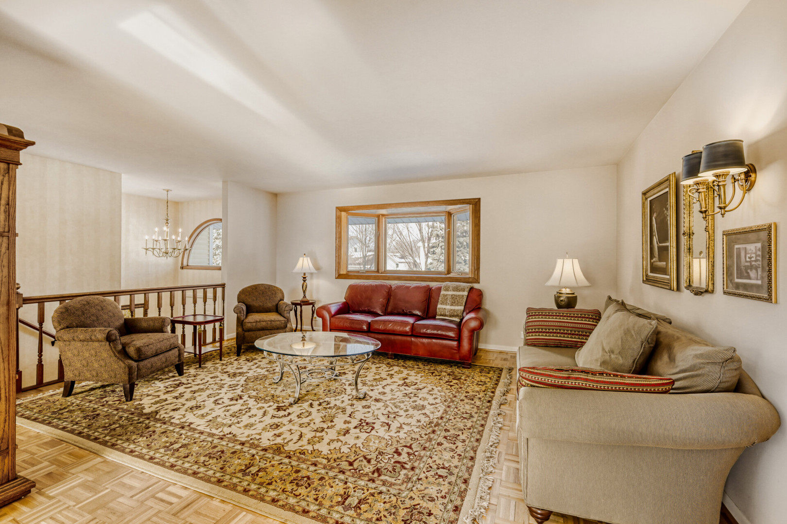 295 Brighton Road Elk Grove Village, IL 60007 - Photo 5 of 26 a living room with furniture and wooden floor
