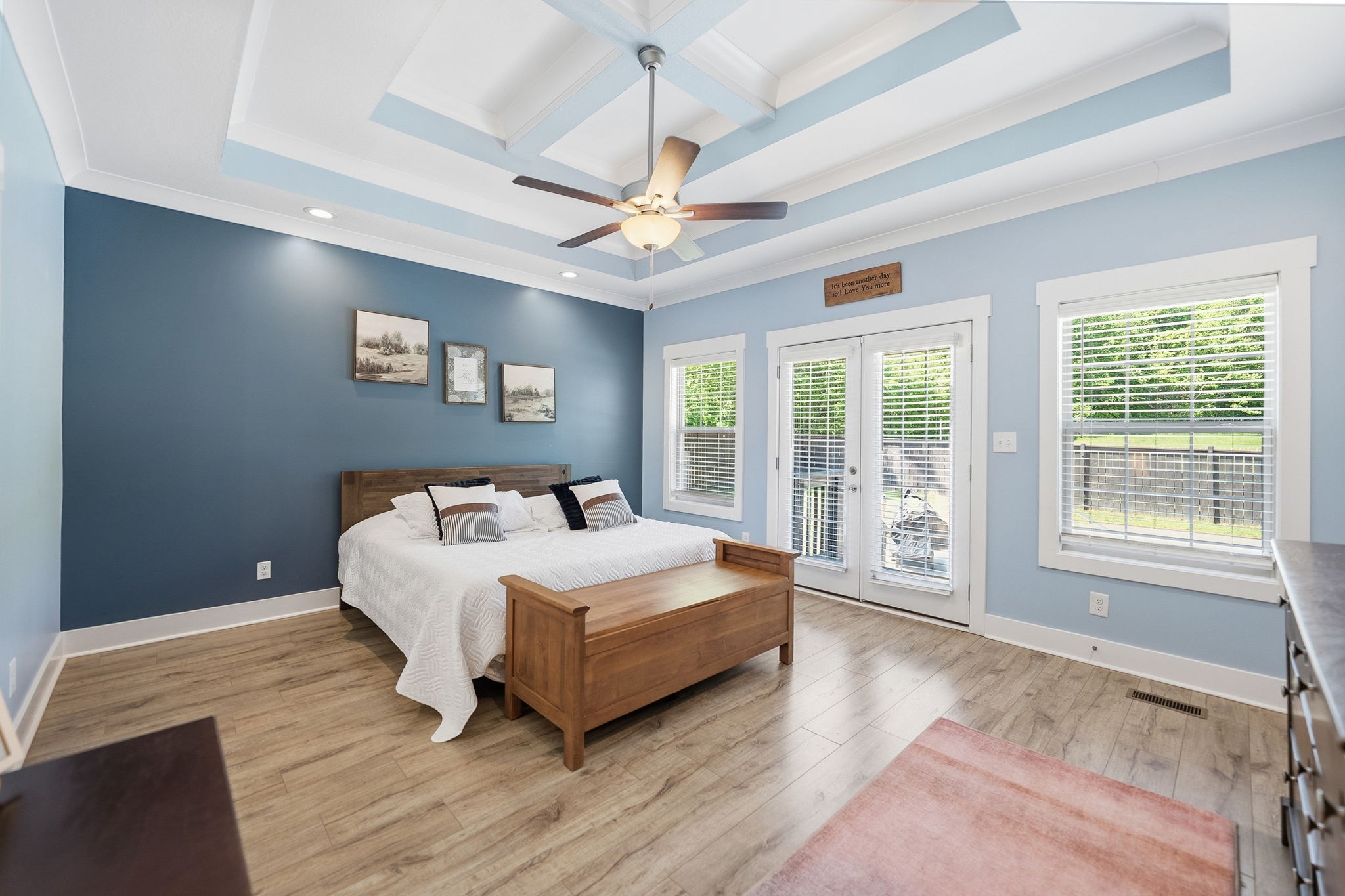 4334 Memory Lane Adams, TN 37010 - Photo 20 of 63 a bedroom with a large bed and a large window