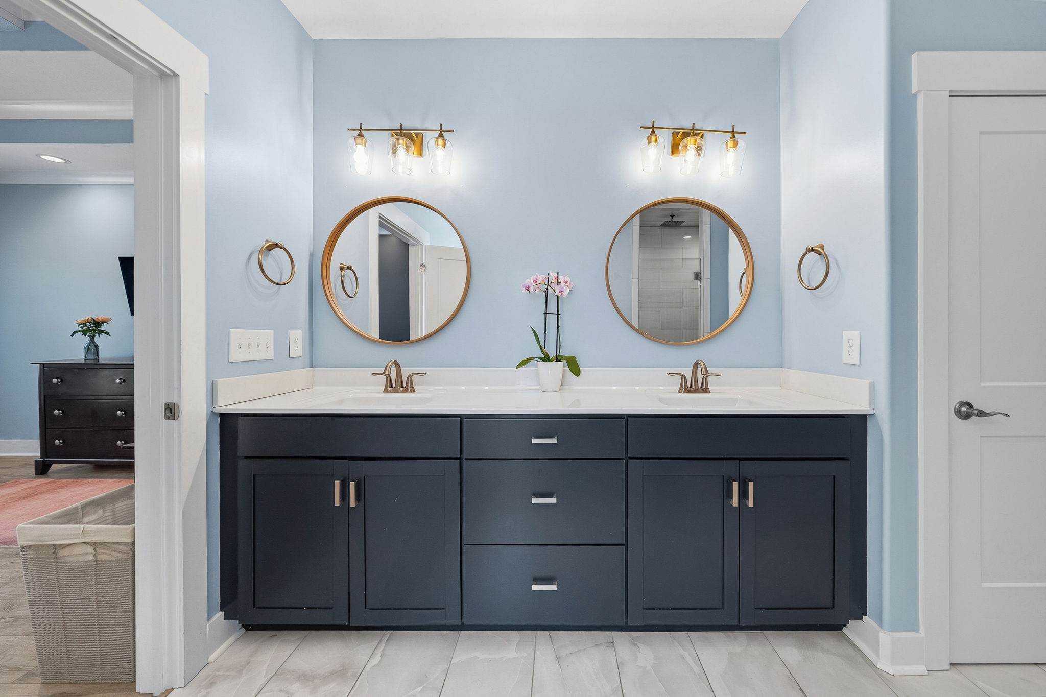 4334 Memory Lane Adams, TN 37010 - Photo 25 of 63 a bathroom with a sink and a mirror
