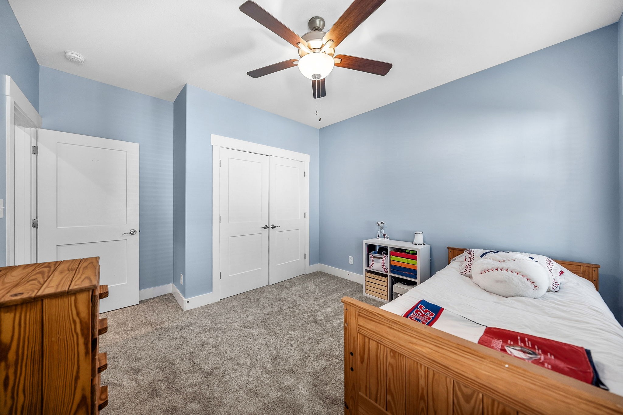 4334 Memory Lane Adams, TN 37010 - Photo 41 of 63 a bedroom with a bed and a chandelier