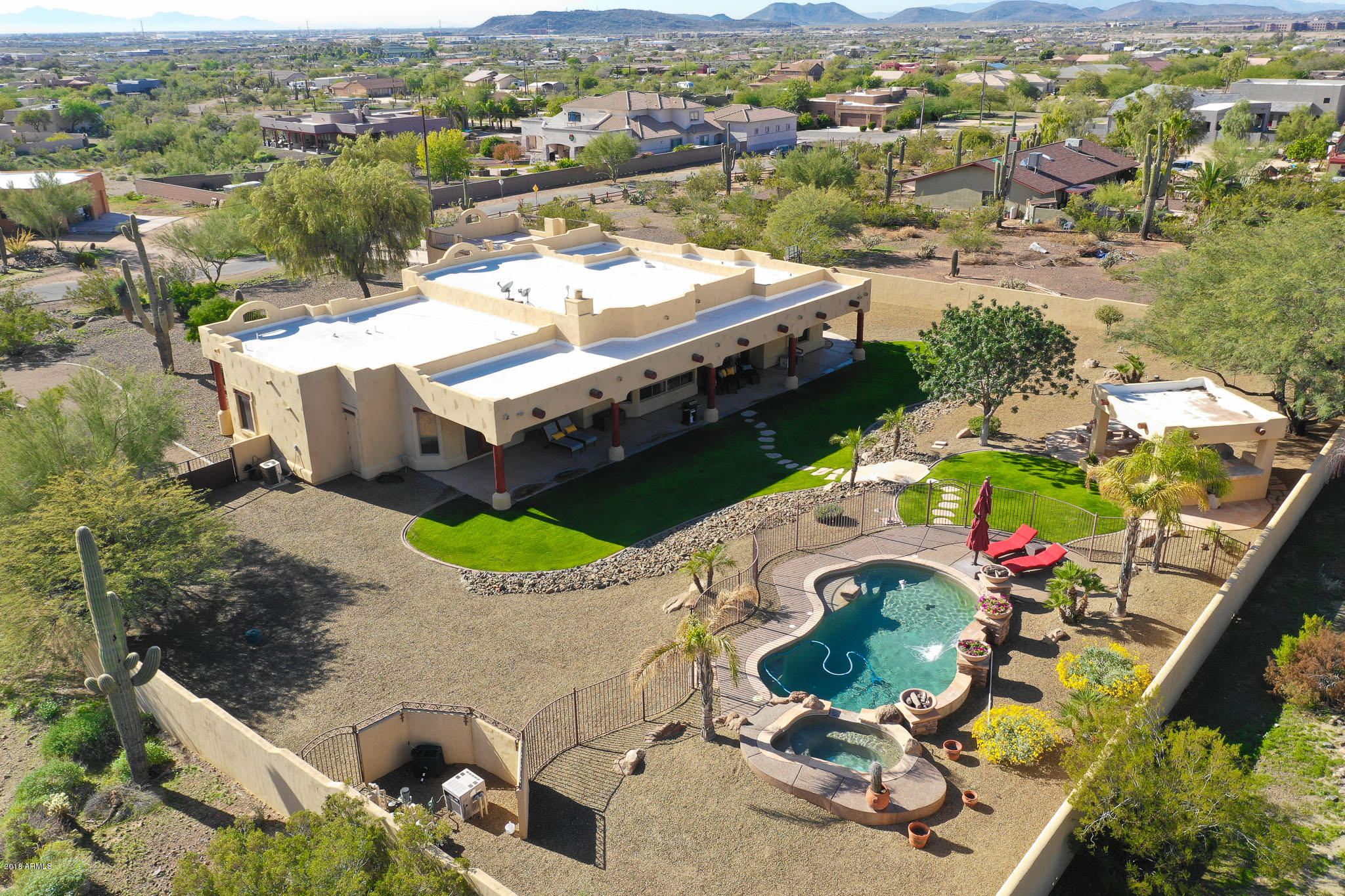 726 West Briles Road Phoenix, AZ 85085 - Photo 1 of 63 Backyard Drone View