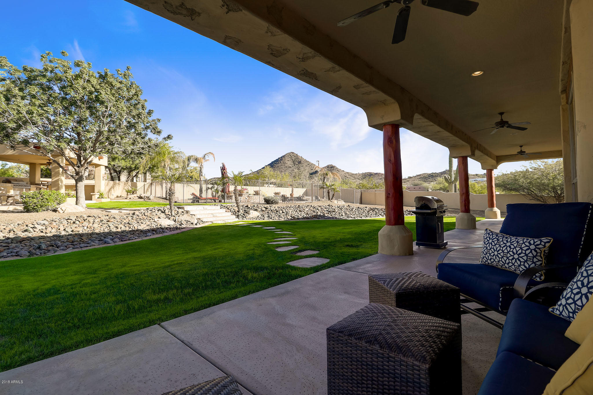 726 West Briles Road Phoenix, AZ 85085 - Photo 46 of 63 Backyard Patio View 1