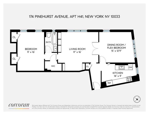 $567,000 | 116 Pinehurst Avenue, Unit H41 | Hudson Heights