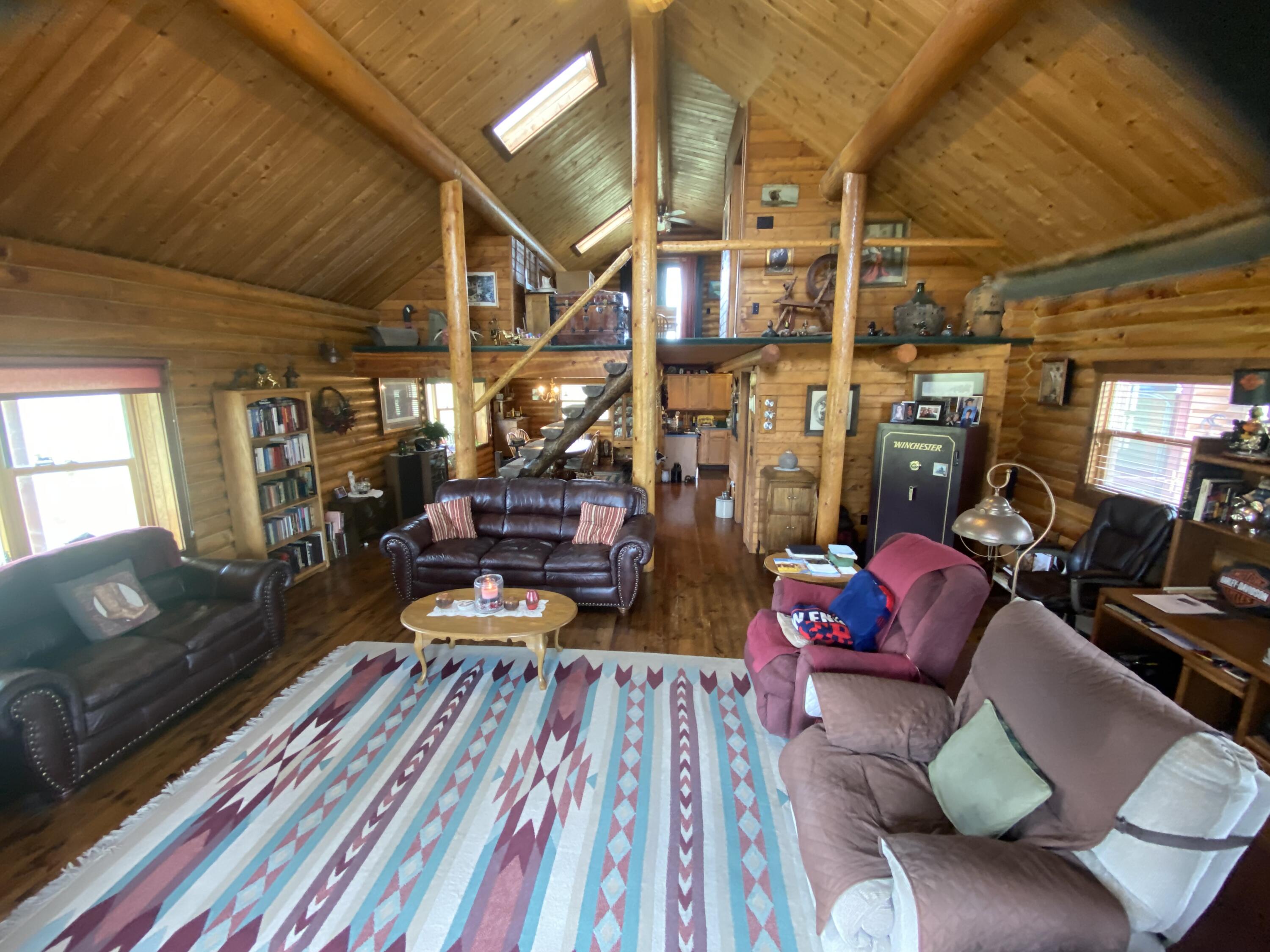 555 Crazy Woman Canyon Road Buffalo, WY 82834 - Photo 6 of 27 LR to loft