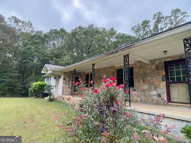 a view of outdoor space and yard