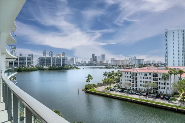 a view of a city with tall buildings