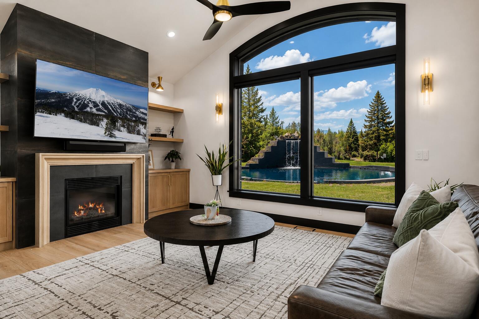 62705 Hamby Road Bend, OR 97701 - Photo 9 of 49 a living room with furniture and a fireplace